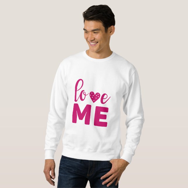 Love ME Lång Ärmad Tröja (Hel framsida)