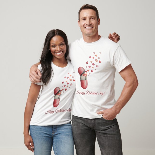 Love Medicine Valentine's Day Design T Shirt (Unisex)