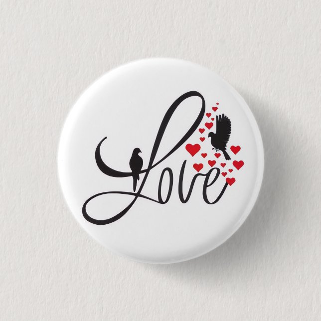 Love Merchandise 2026 Patches— Valentine Day Gift Knapp (Framsida)