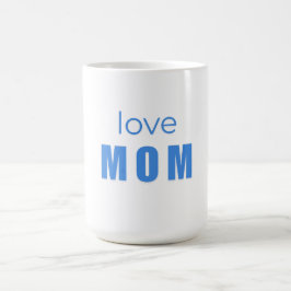 Love Mom Blue Newborn mug Kaffemugg
