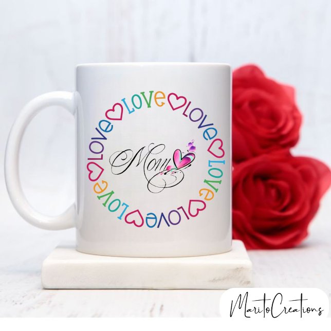 love mom coffee mug for mom gift mugg (Skapare uppladdad)
