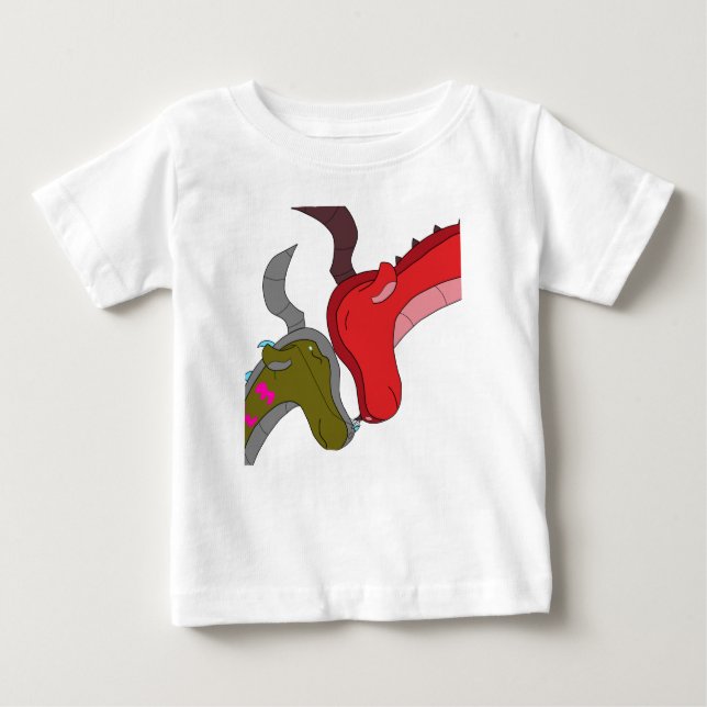 Love: Momma and Baby Dragon T-Shirt (Framsida)