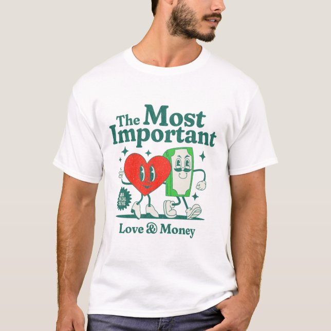Love &  Money T Shirt (Framsida)
