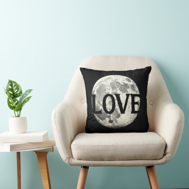 LOVE MOON THROW PILLOW KUDDE (Stol)