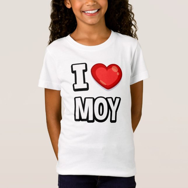 Love Moy: Girl's T-Shirt (Framsida)