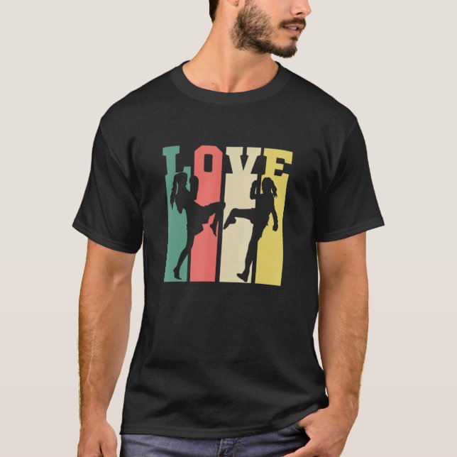 Love Muay Thai Boxing MMA T Shirt (Framsida)