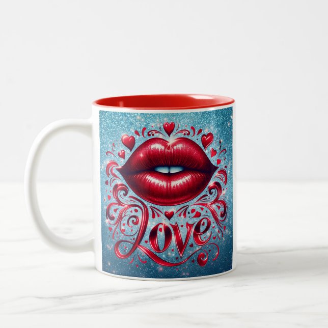 Love Mug Två-Tonad Mugg (Vänster)
