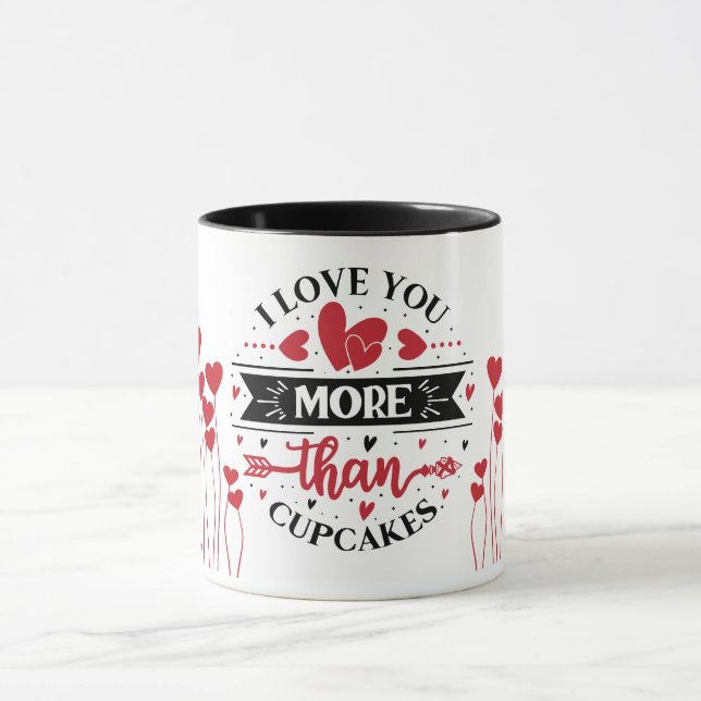 Love Mug, Valentine's Day Gift Coffee Mug  Mugg (Center)