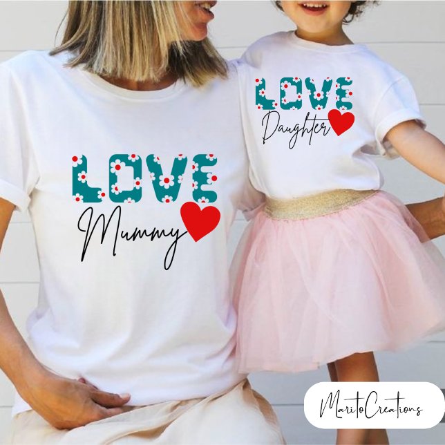 Love Mummy T-shirt for mum on Mother's Day (Skapare uppladdad)
