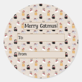 Love my cats runt klistermärke