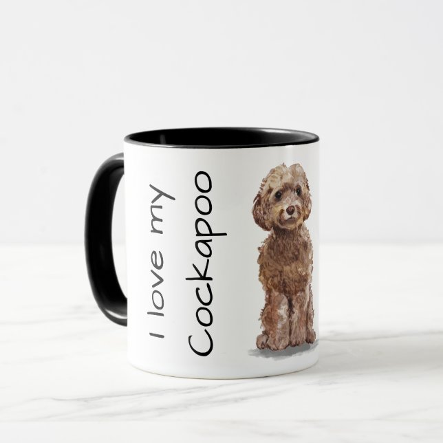Love My Cockapoo Mugg (Framsida vänster)