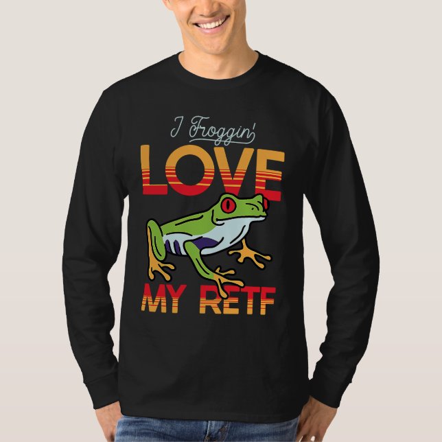 Love My Red Eyed Tree Frog T Shirt (Framsida)