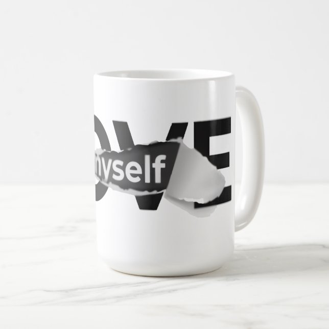 Love Myself Throw Pillow Kaffemugg (Framsida höger)