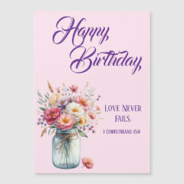 Love Never Fails Christian Birthday Greetings