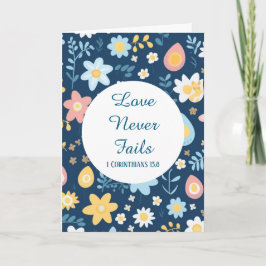 Love Never Fails Greeting Card Kort