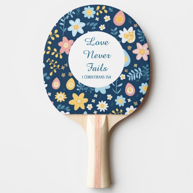 Love Never Fails Ping Pong Paddle Pingisracket (Framsidan)