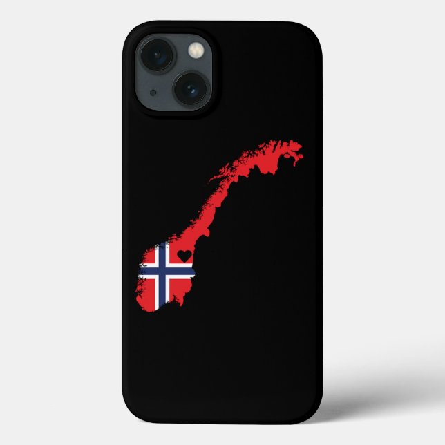 Love Norway Gift Norwegian Pride Heart (Baksida)