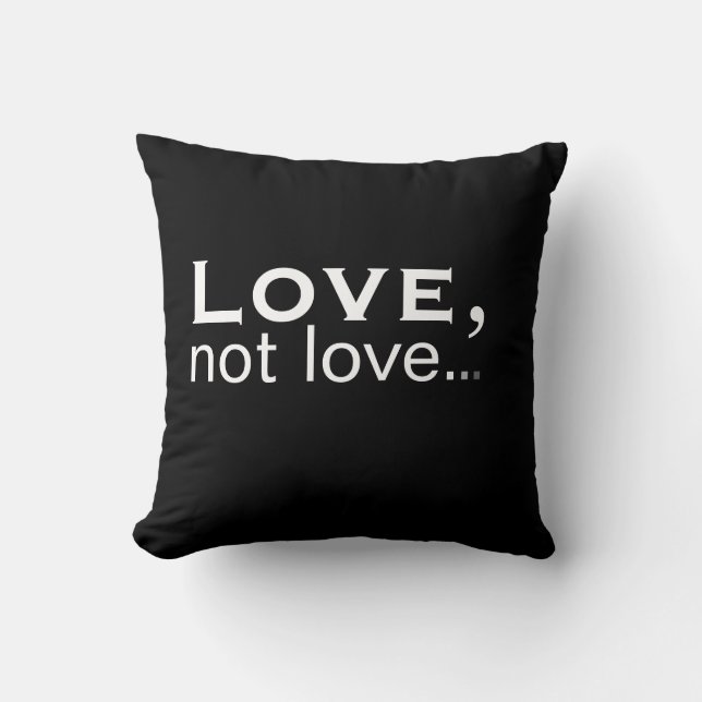 Love not love kudde (Framsida)