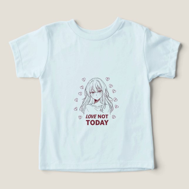 LOVE NOT TODAY T SHIRT (Design Framsida)