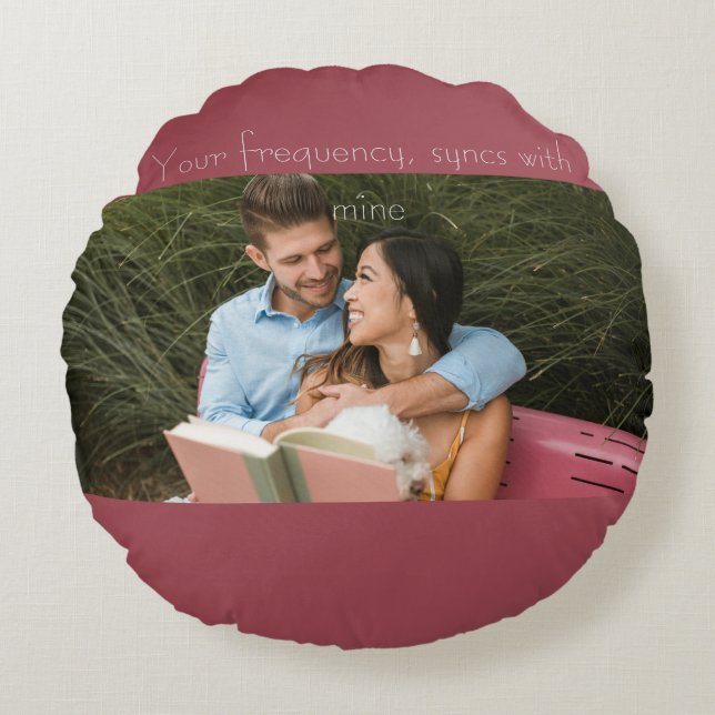 Love note rund kudde (Framsidan)