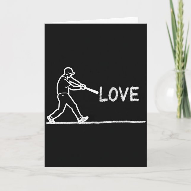 Love Of The Game Baseball Art Card Kort (Framsida)