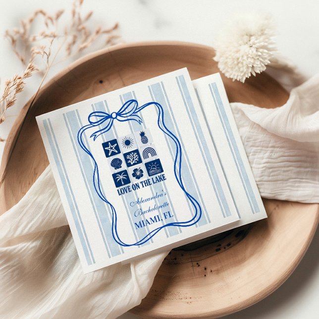 Love on the Lake Bachelorette Bash Pappersservett (Skapare uppladdad)