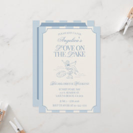 Love on the Lake Bachelorette Itinerary and Inbjudningar