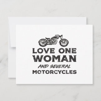 Love One Woman And Several Motorcycles Essential