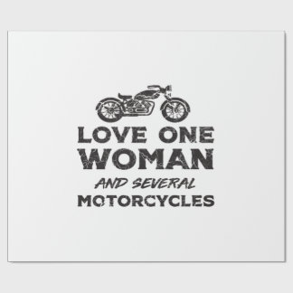 Love One Woman And Several Motorcycles Essential Presentpapper