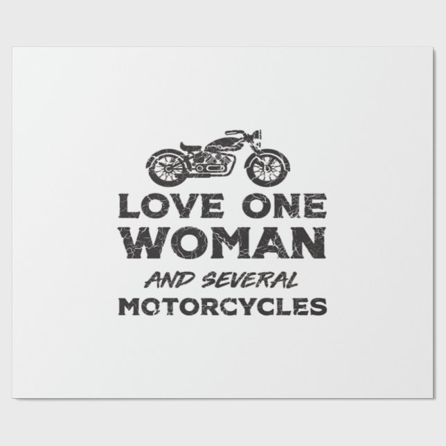 Love One Woman And Several Motorcycles Essential Presentpapper (Platt)