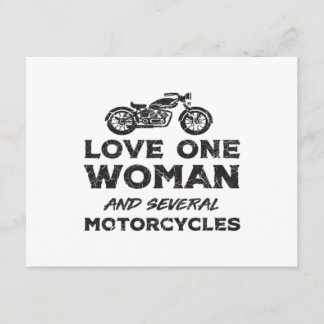 Love One Woman And Several Motorcycles Essential Tilläggskort