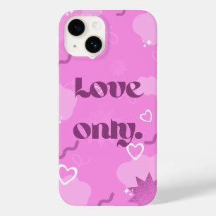 'Love Only' Y2K-estetisk iPhone 14-fodral