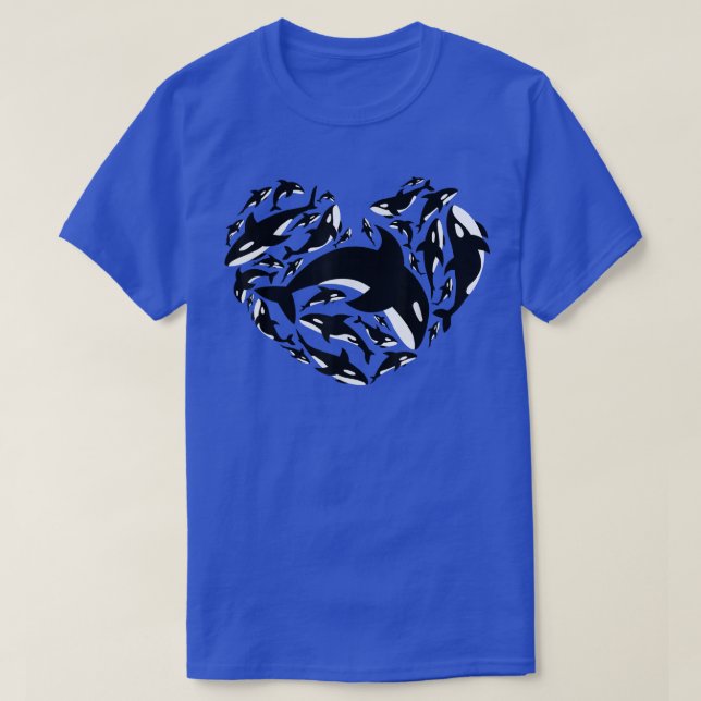 Love Orca Gifts Killer Whale  T Shirt (Design framsida)