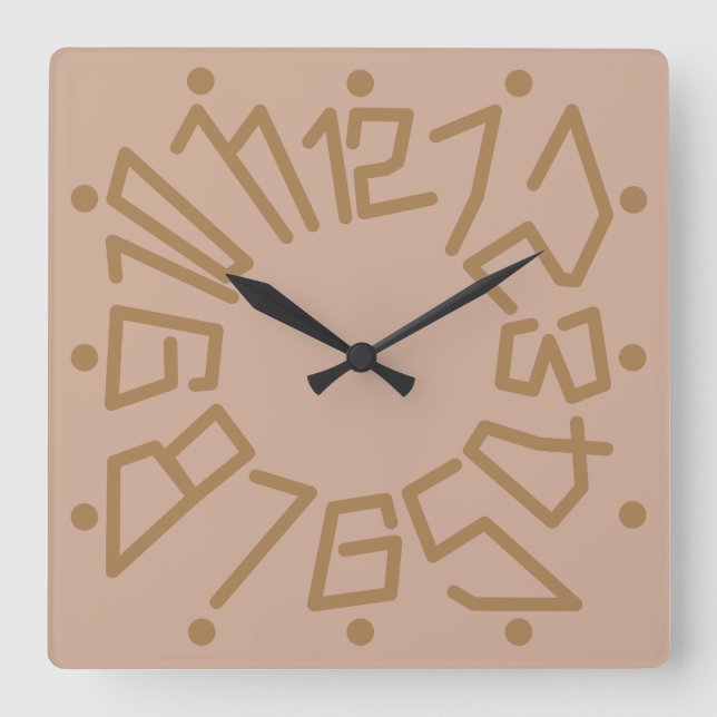 Love ORIGINALS NUMBERS by Masanser Fyrkantig Klocka (Framsida)