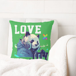 LOVE × PANDA - Custom Kudde