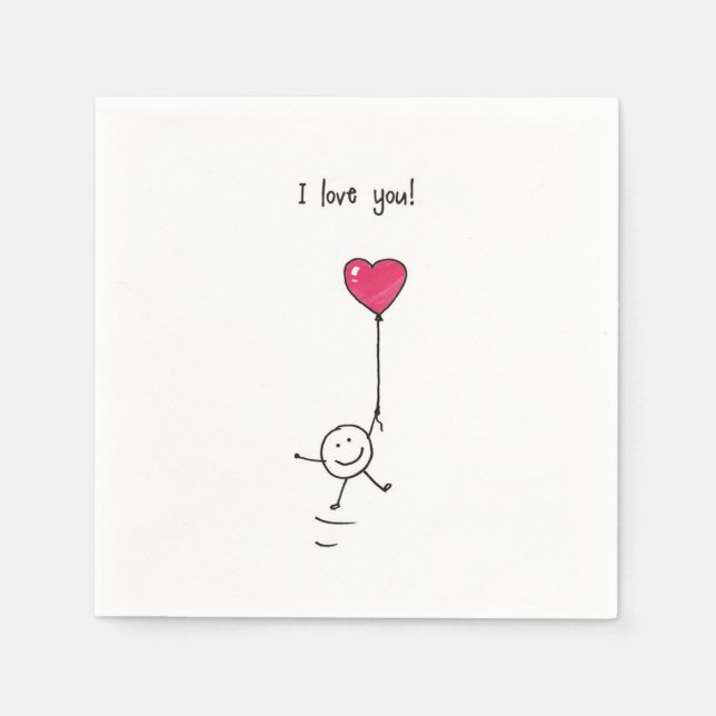 Love  pappersservett (Framsidan)