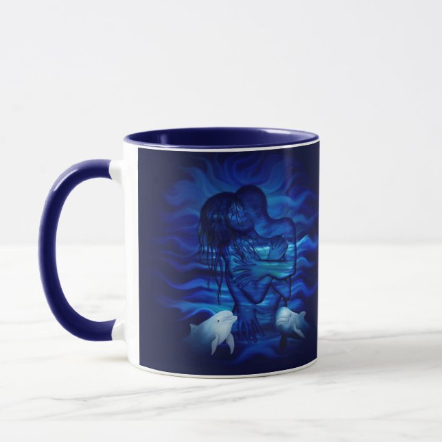 Love, Passion act - pair with Dolphin pair Mugg (Vänster)