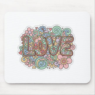 Love Pastel Floral Retro Typography Musmatta