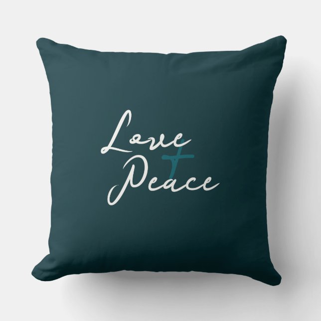 Love & Peace Accent Pillow Kudde (Framsida)