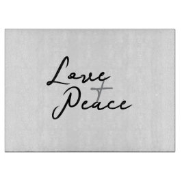 Love & Peace Cutting Board