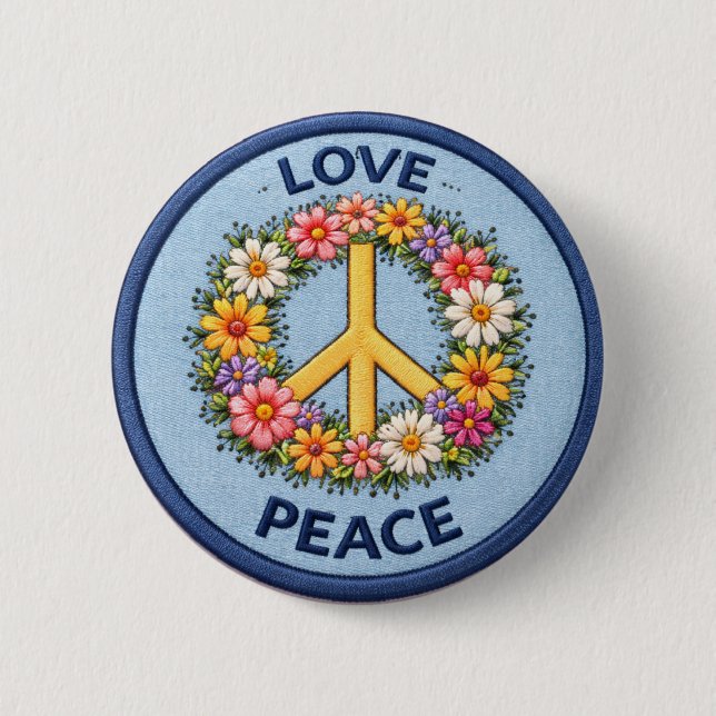 Love Peace Knapp (Framsida)