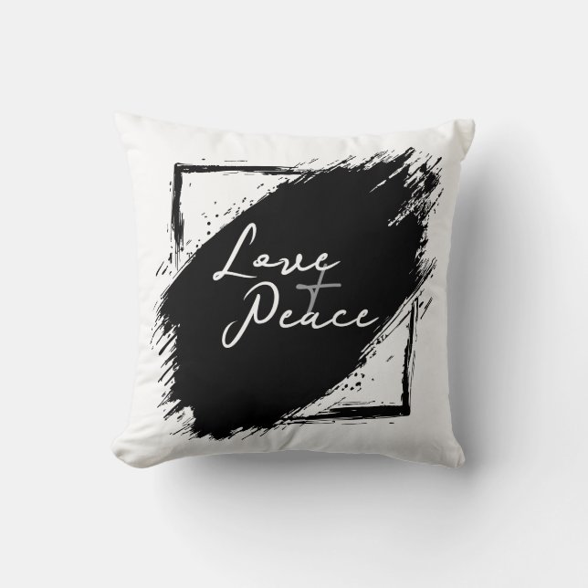 Love & Peace poster & Prints Kudde (Framsida)