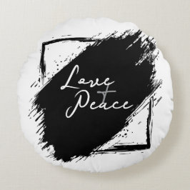 Love & Peace Rund Kudde