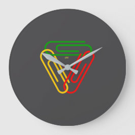 Love - Peace - Unity Stor Klocka