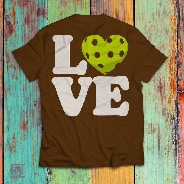 Love Pickleball Heart T Shirt (Skapare uppladdad)
