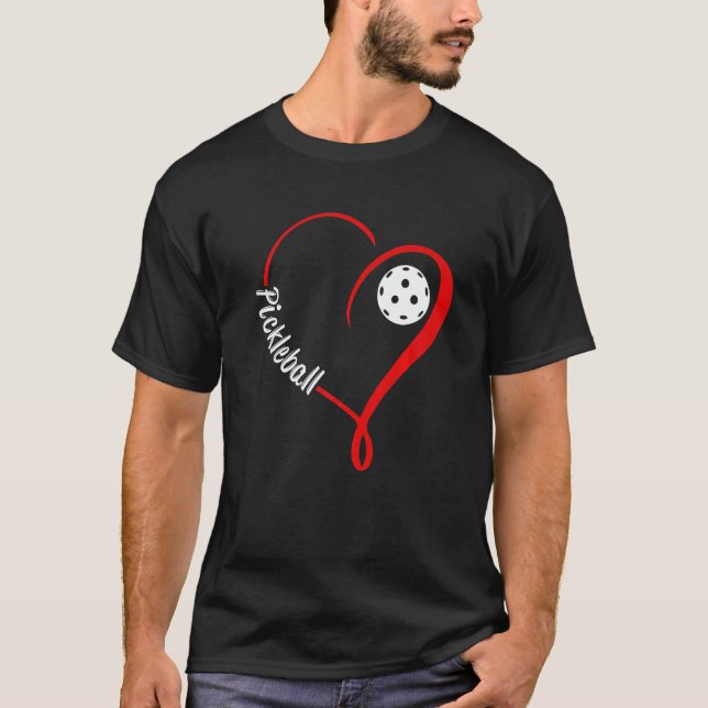 Love Pickleball I love pickleball cute pickleball  T Shirt (Framsida)