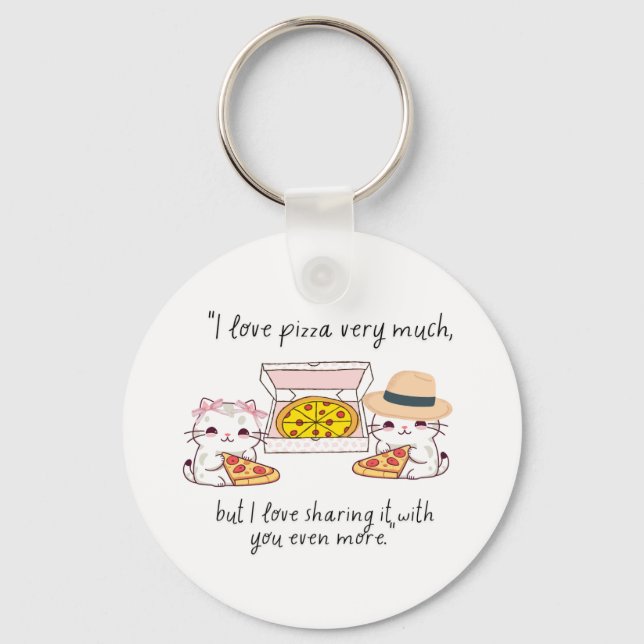 LOVE PIZZA MYCKET MYCKET, CATS NYCKELRING (Framsida)