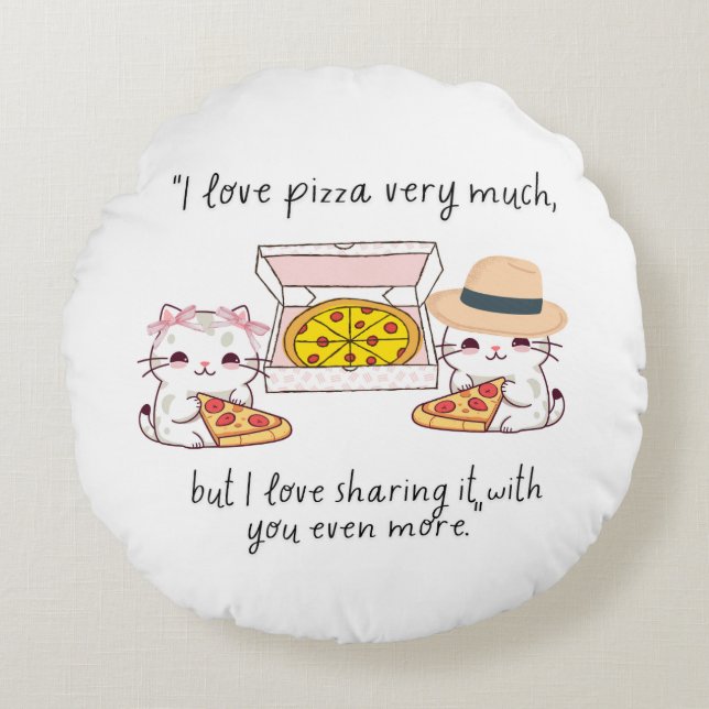 LOVE PIZZA MYCKET MYCKET, CATS RUND KUDDE (Framsidan)