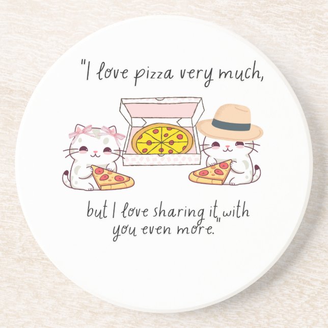 LOVE PIZZA MYCKET MYCKET, CATS UNDERLÄGG (Framsidan)