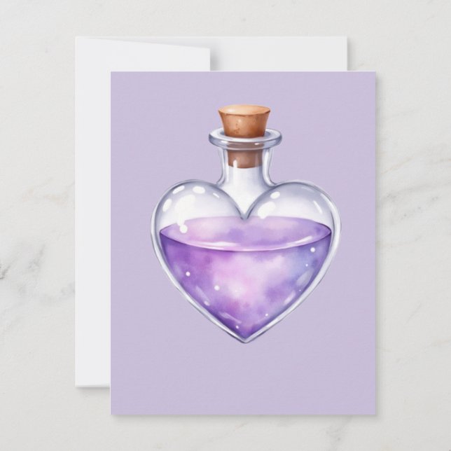 Love Potion Greeting Card (Baksida)
